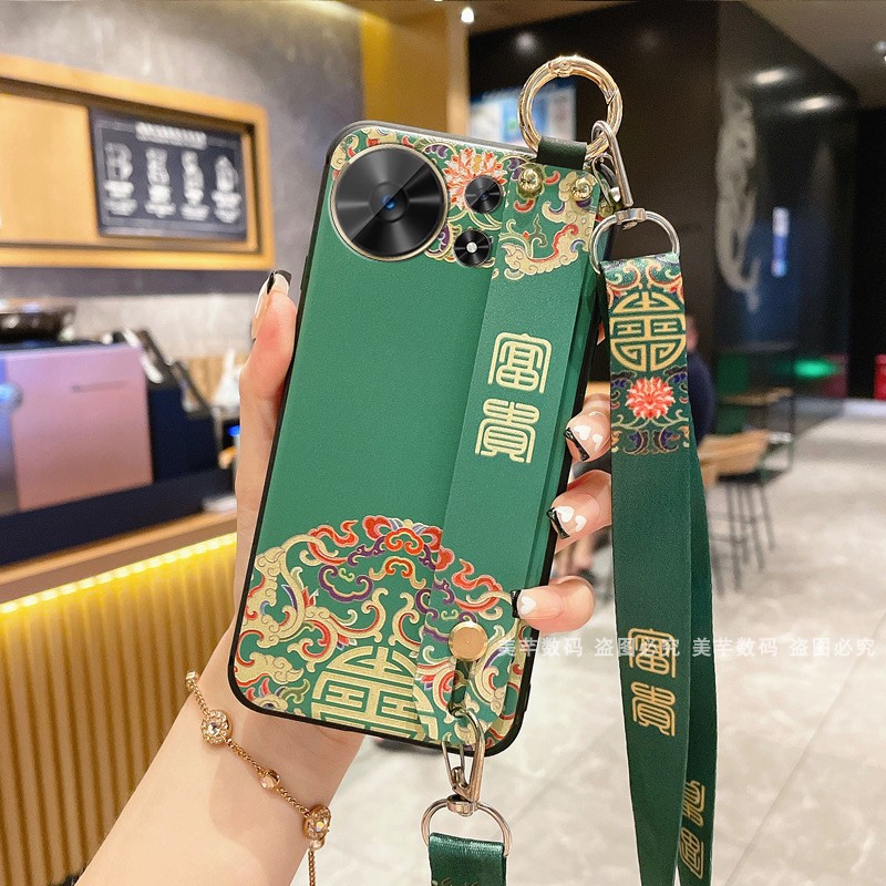 适用华为智选wiko麦芒40手机壳TYH651M-02保护套30硅胶20软壳10全包9防摔11斜挎背带A男女新款挂绳挂脖5G国风