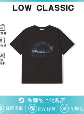 【现货】韩国low classic短袖宽松休闲纯棉圆领印花T恤女吴小姐