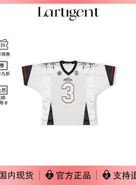 【现货】韩国lartigent新款情侣宽松休闲撞色拼接短袖球衣T恤上衣
