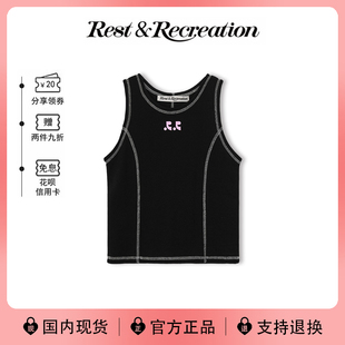 【现货】韩国RestandRecreation修身百搭踩线外穿无袖内搭背心女