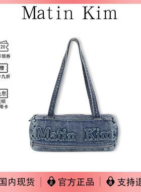 【现货】韩国Matin Kim包新款美式复古刺绣牛仔大容量托特枕头包