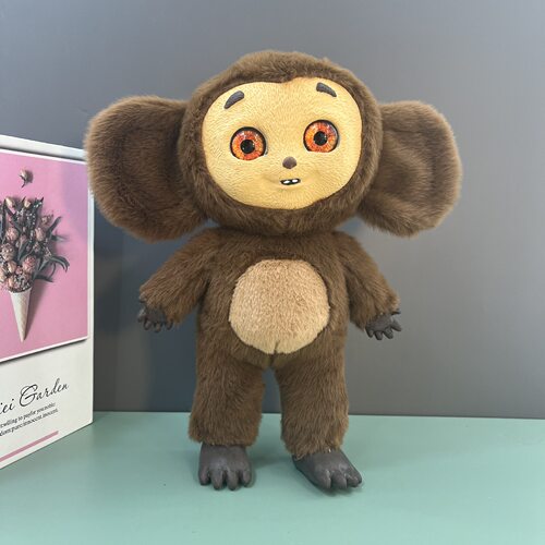 俄罗斯爆款大耳猴查布Cheburashka 公仔猴子动漫毛绒玩具乳胶摆件
