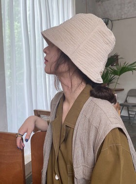夏季薄款水桶帽女小众ins网红
