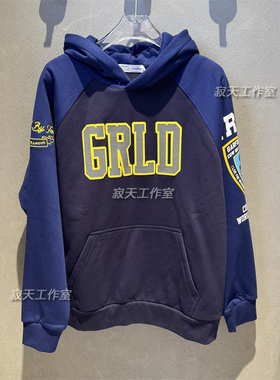 Fun潮牌2025秋季国内专柜正品代购休闲字母印花宽松卫衣FGU15401L