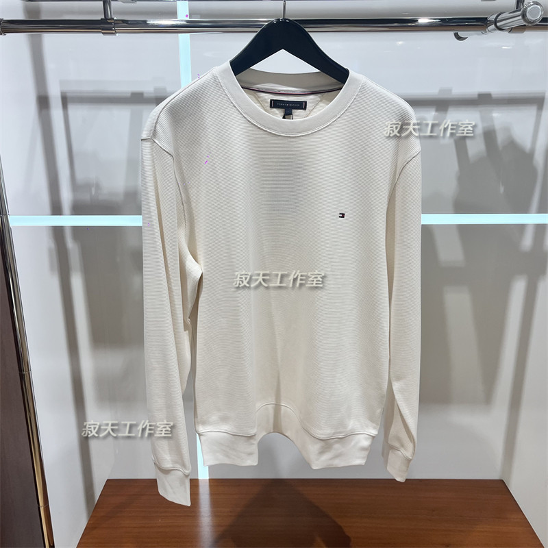 MW42964国内代购Tommy 25秋冬新款男士小标刺绣纯棉圆领套头卫衣