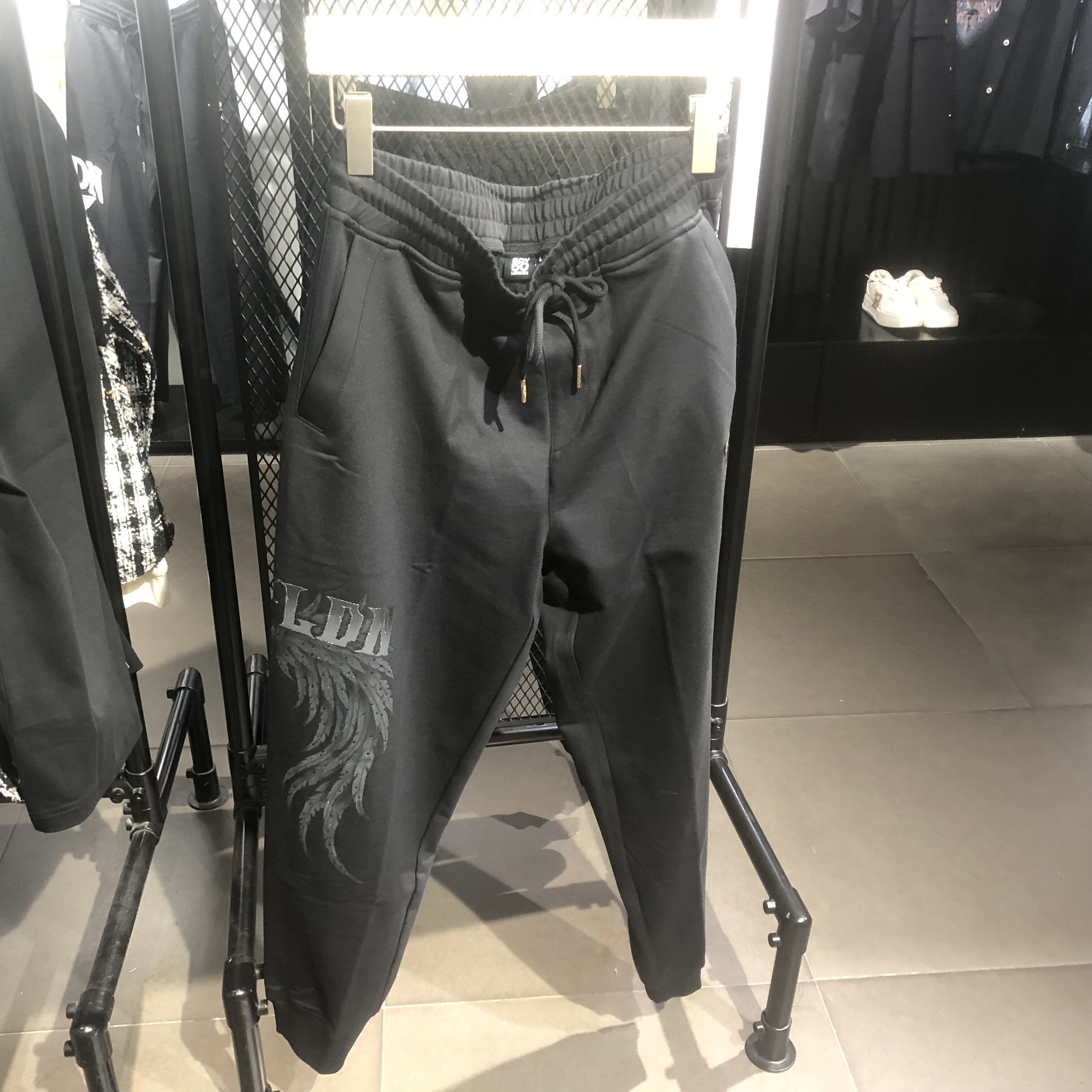 BOY LONDON 26春潮牌男女同款休闲百搭金标束脚长裤 B261N1500202