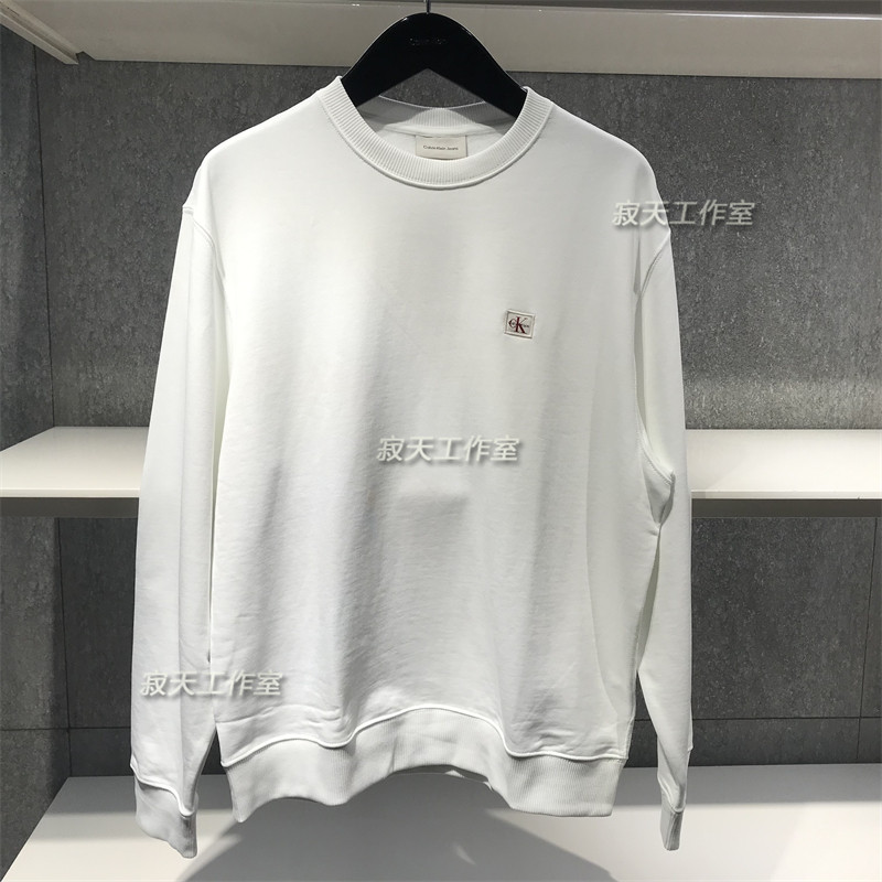 CK Jeans专柜正品 2025秋季新款男士休闲通勤圆领针织卫衣4RC273G