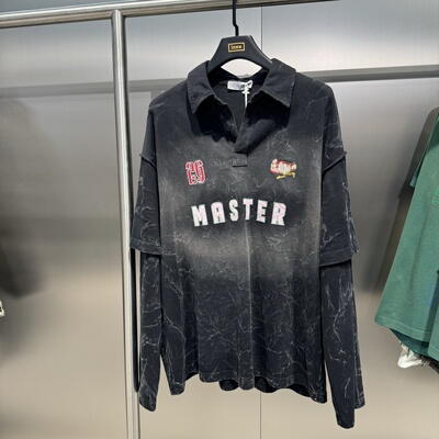 INXX专柜正品 2026春款男女刺绣渐变时假二件POLOT恤 XSG1010041