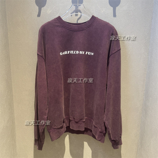 Fun潮牌2025秋季国内专柜正品代购休闲字母印花宽松卫衣FGU25703R