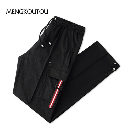 蒙口透男士2025宽松百搭休闲裤