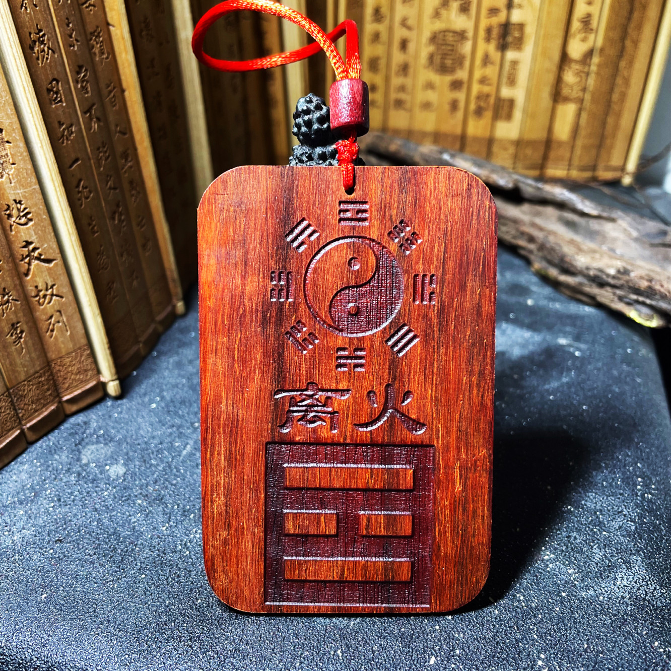 正宗红木大牌子房屋缺角补角牌摆件八卦镜挂件震巽离坤兑乾坎艮卦