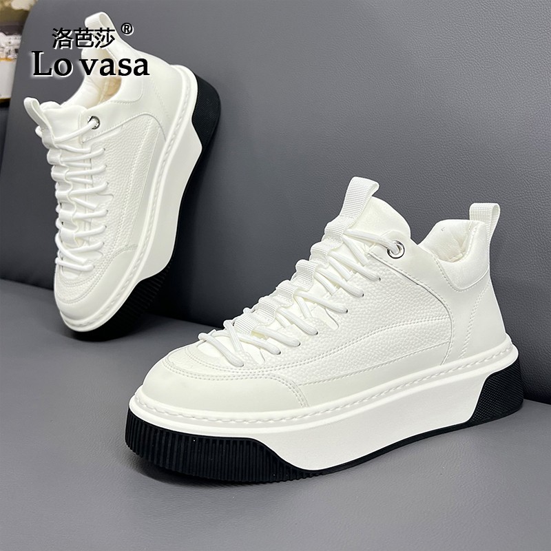 Lovasa高帮鞋男鞋2025新款春季潮流百搭运动休闲鞋明星同款厚底休