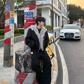 加厚棉服美式 座山雕外套男冬季 加厚羽绒服2026新款 高级感穿搭棉衣