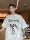 Мужская модная футболка tie-dye с короткими рукавами, новинка 2025 года, замшевая плотная футболка с беззубым принтом American high street, с короткими рукавами большого размера mini 4
