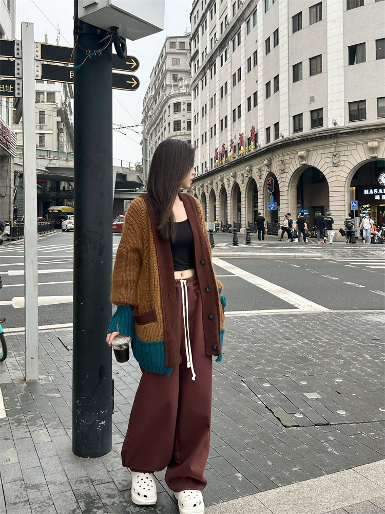 MACQNF马海毛开衫V领外穿