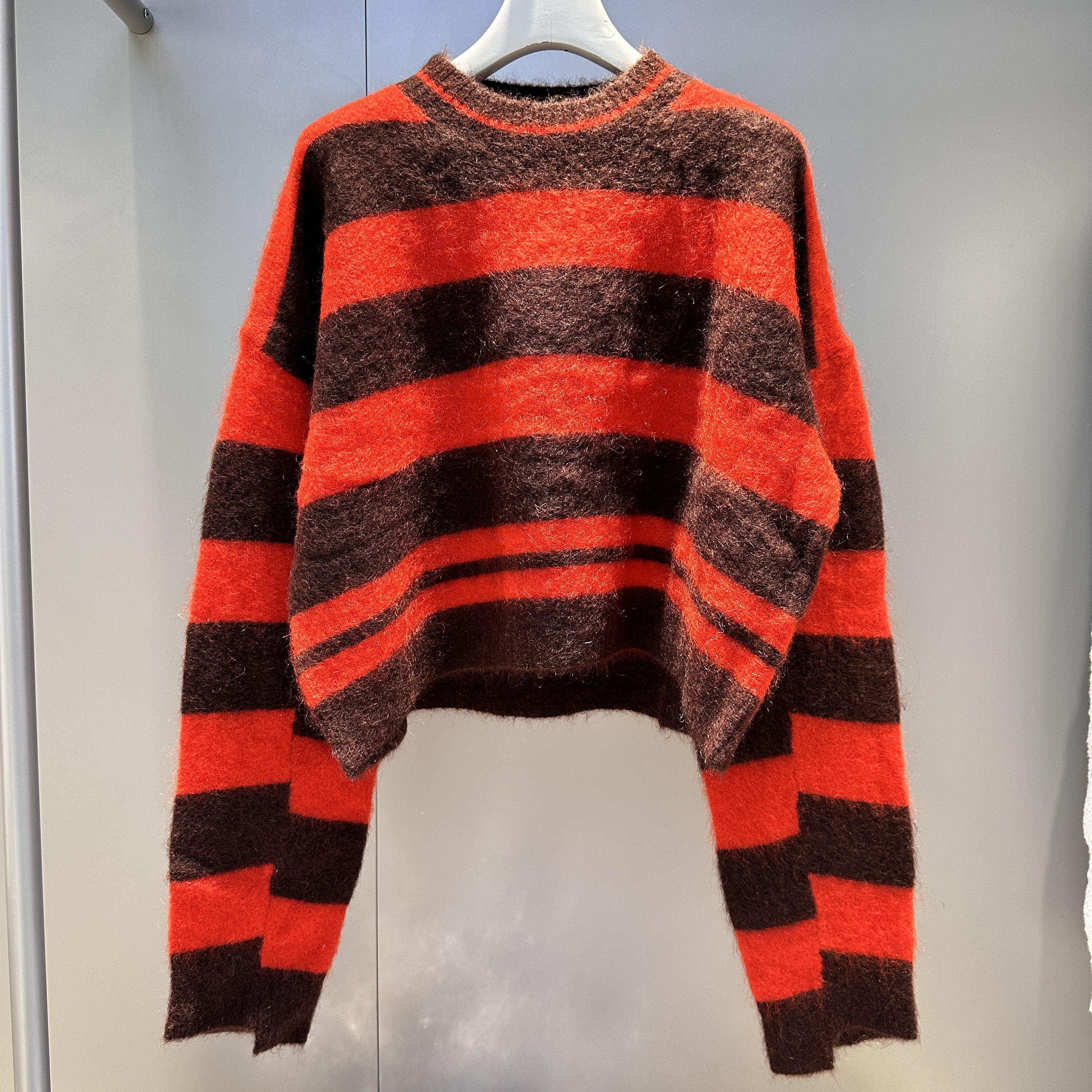 MACQNF正品2025秋冬新百搭个性显瘦小众宽松短款毛衣套头MQ89092