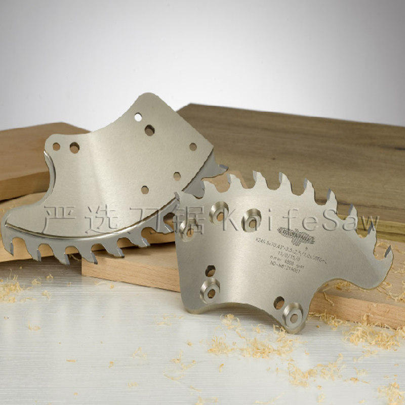 金鹰碎木机分段式粉碎刀工业级合金锯片湿式原木纵向切割专用锯片