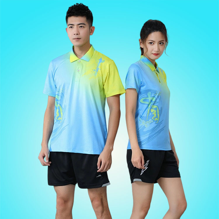 速干羽毛球服套装男女夏天运动服图片