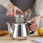 加厚304不锈钢烧水壶电磁炉过滤网大容量泡茶家用宿舍餐厅酒饭店