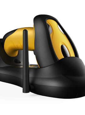 钛码TS4500无线枪带底座条码截取式编辑一维远距离USB串口扫描器