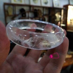 精品天然白水晶手镯正平天然白水晶手镯一物一图假一赔十