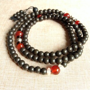 精品天然砭石手链正品砭石108佛珠手串一物一图假一赔十欢迎打假