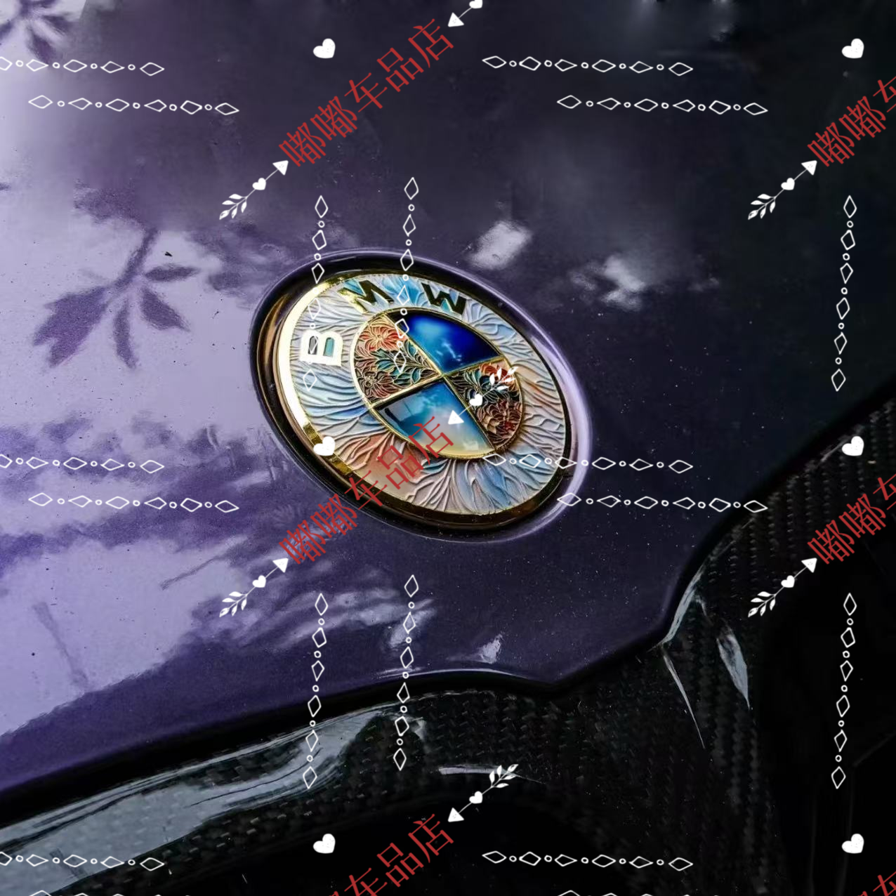 珐琅彩宝马车标BMW车标X1X2X3X5X