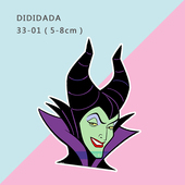 D33 滴胶贴纸DIY配件迪士尼反派行李箱手帐手机壳贴画黑巫女