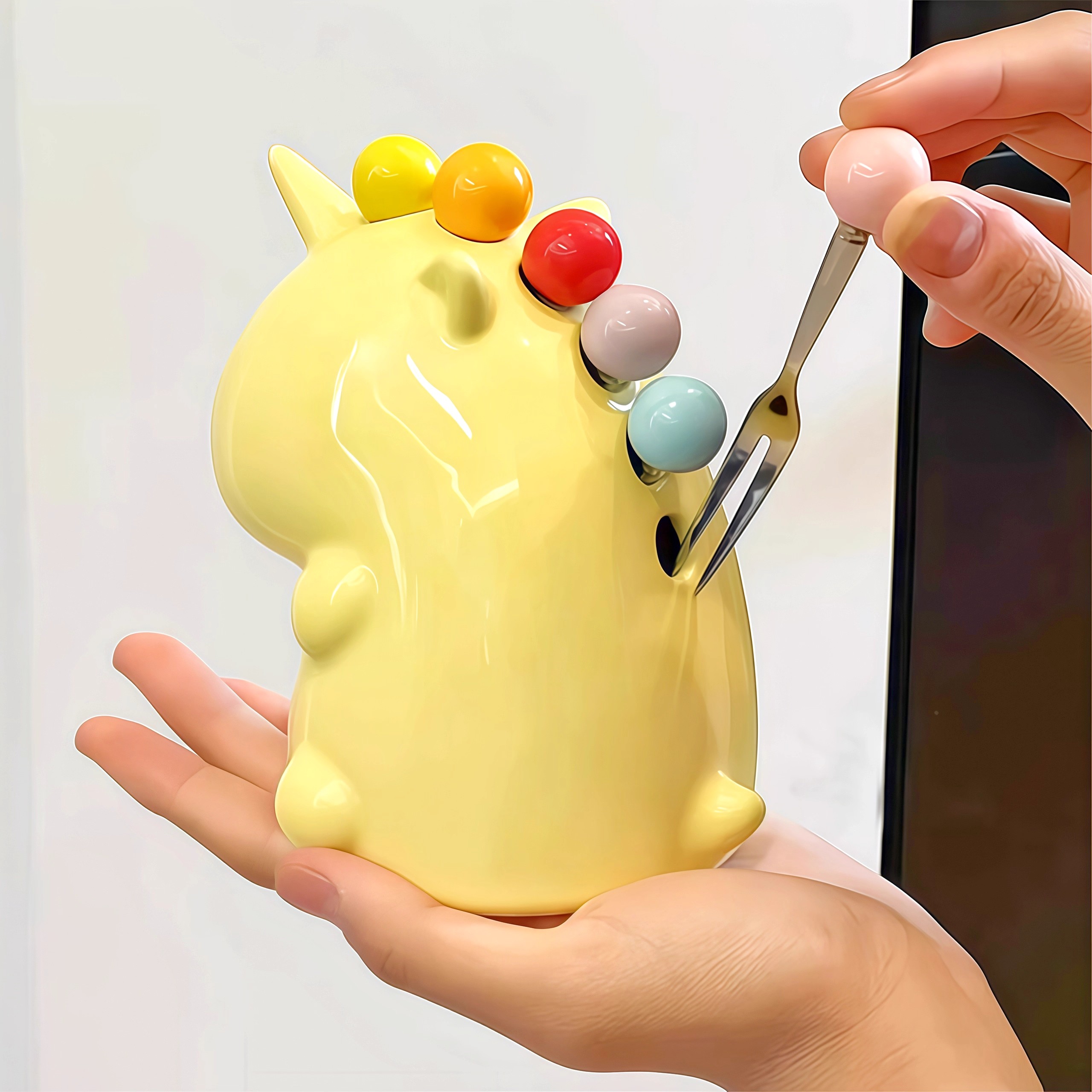 独角兽水果叉套装家用高级感甜品