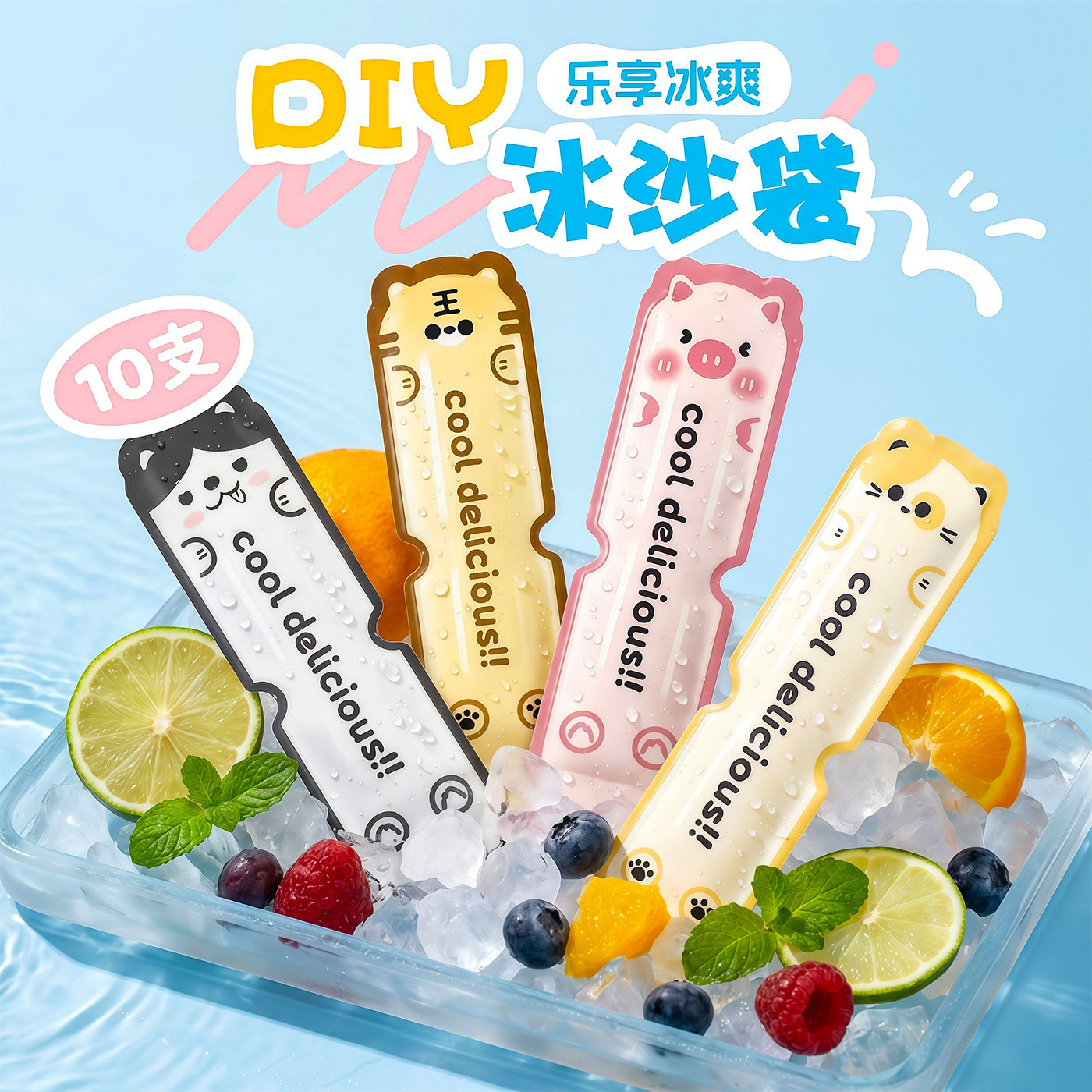 一次性食品级自封冰棒制冰袋