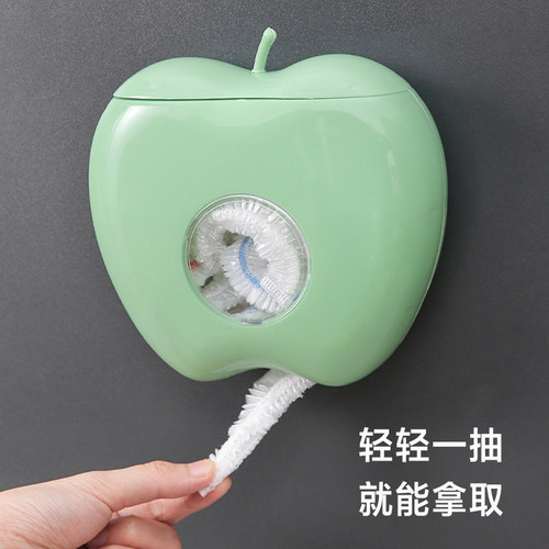厨房免打孔保鲜膜套收纳盒保鲜袋