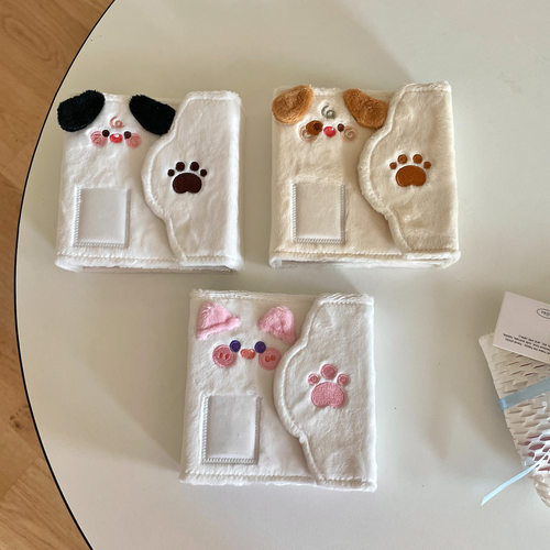 原创ins小狗小猫毛绒卡册一宫格