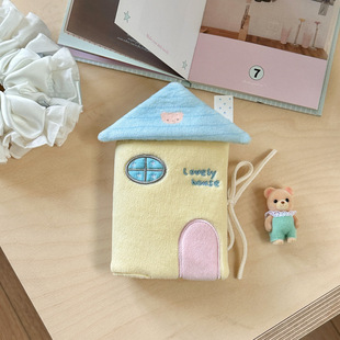 少女玩心原创甜美小屋毛绒卡册一宫格高颜值ins3寸拍立得小卡收纳
