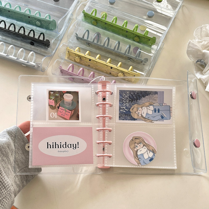 A7活页本双扣透明卡册