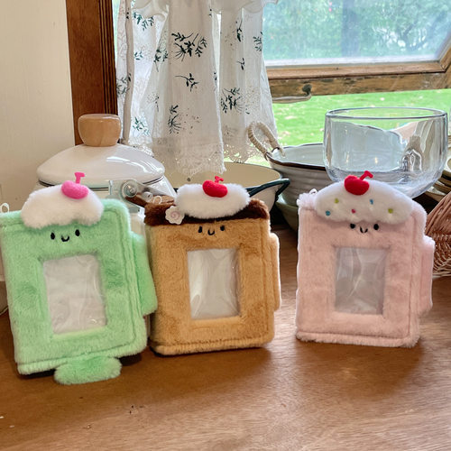 原创毛绒卡册一宫格小卡收纳册