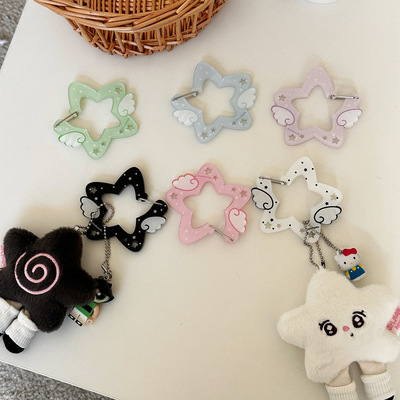 星星翅膀亚克力登山扣痛包挂饰