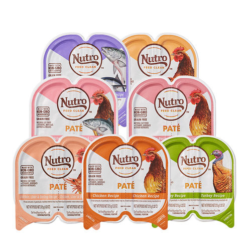 nutro美士零食猫餐盒一分为二猫罐头湿粮零食猫主食级罐75g*12