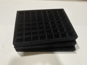 大号40*30绒珠宝首饰展示托盘首饰收纳盒展示盘饰品项链耳环托盘