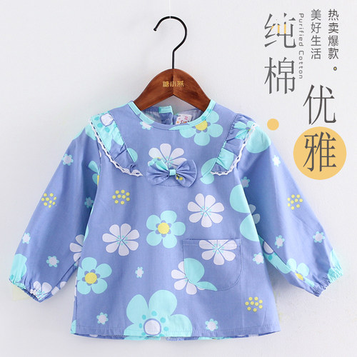 洋气外穿女孩罩衣防水儿童反穿衣