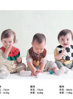 春夏宝宝口水巾防脏小孩儿双层