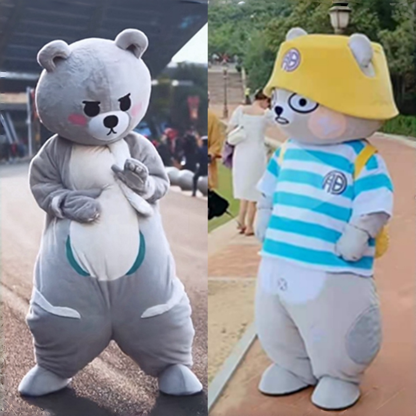 网红熊牵然熊卡通人偶服装抖音同款活动宣传表演开心熊成人玩偶服
