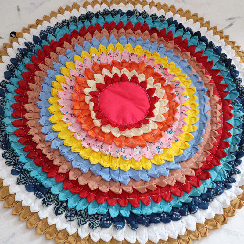 泰国手工布艺坐垫莲花地垫藤椅沙发垫圆形瑜珈垫民族风家居装饰品,居家布艺,椅垫,淘宝优惠券,粉丝福利购,淘宝优惠卷