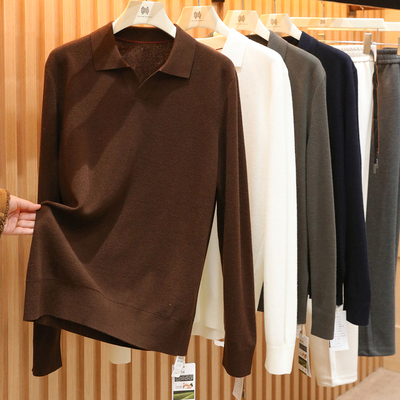 意式奢华新款男内搭针织衫