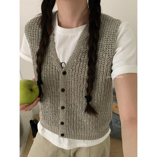 想象SAILORMOON夏季韩系时尚穿搭氛围感休闲显瘦针织马甲背心女装