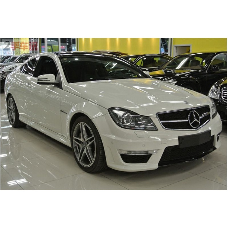 专用奔驰C级C63前牌照板W204后车牌架框AMG底座转换托盘拍照原装