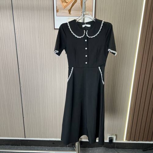 2625撤柜AL法式春夏连衣裙茶歇裙女装新款小黑裙