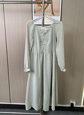 0105撤柜AL撤柜法式小众新款设计气质显瘦连衣裙长裙裙子