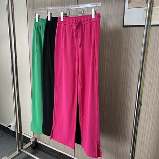 4249品牌撤柜剪标时尚女装2026秋季宽松高腰运动休闲裤