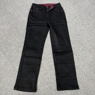 牛仔裤 弹力黑色修身 时尚 5805撤柜春秋季