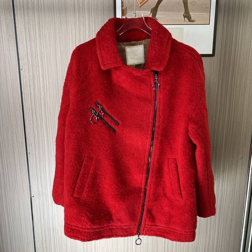 51334撤柜XG秋冬新款时尚休闲毛呢外套